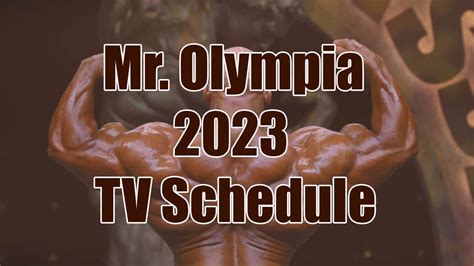 mr olympia on tv